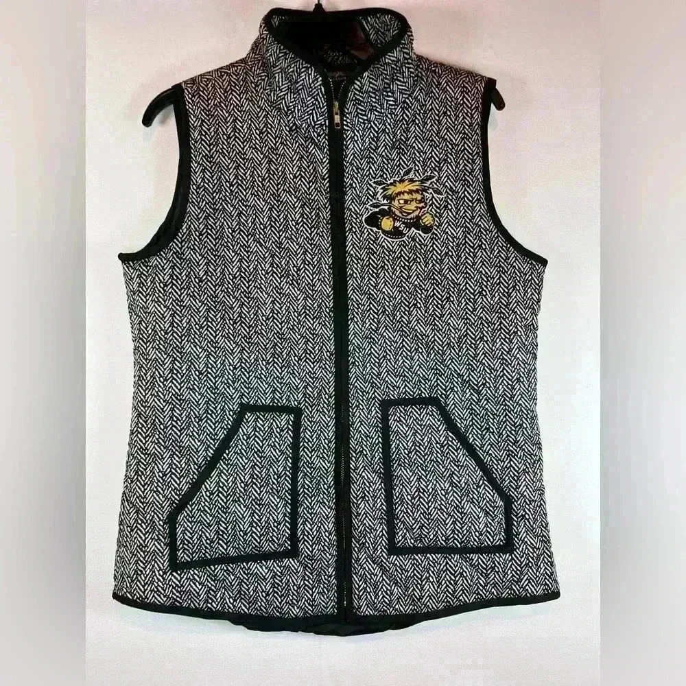 Wichita State Shockers University Gameday Couture puffer vest womens size Large